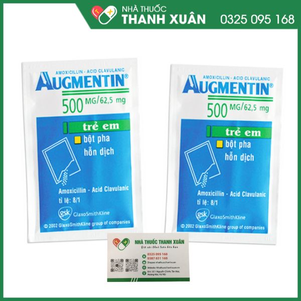 Augmentin 500mg/62,5mg điều trị nhiễm khuẩn ngắn hạn